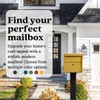 Post Mount Mailbox | Small (Curb Yellow) Size 12 x