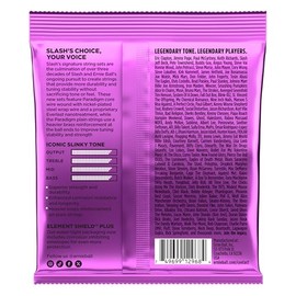 Ernie Ball Slash Signature - Cuerdas para guitarra eléctrica, calibre 11-48 (P02200)