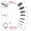 16 Inch Extra Long Pipe Cleaning Brush Set Abrasive Filament,