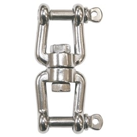 Reinartz Swivel Fork Diameter 6 x 66 mm Made of Stainless Steel V4A 1 Piece A4 Swivel Boat Hanging Punch Bag Hanging Chair Swivel Grill and Swing