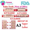 Easyinsmile A3 3Sets*28Pc Dental Acrylic Resin False Teeth DIY Denture Upper Lower Full Set