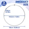 DC,CLISENCE 3 Pcs 6 Inch Large Binder Rings, Metal Rings