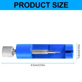 Lotsdonxia Portable Watch Link Removal Tool Kit – Durable Aluminium Alloy Watch Strap Adjustment & Repair Tool Extra Pins & Spring Bar Remover (Blue)