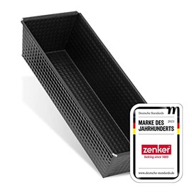 Zenker Z6514 Kastenform, Königskuchenform mit Antihaftbeschichtung, hochwertige Backform in schwarz (Kuchenform: ca.305x115x70 mm), Menge: 1 Stück