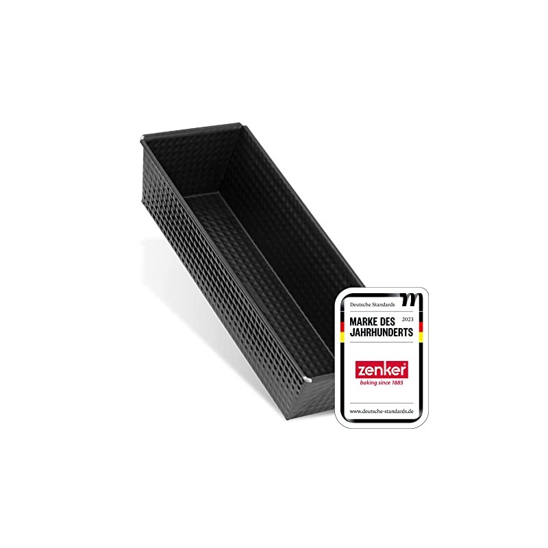 Zenker Z6514 Kastenform, Königskuchenform mit Antihaftbeschichtung, hochwertige Backform in schwarz
