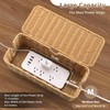 2Pack Large Cable Management Box, Handwoven Imitation Rattan Cord Organizer