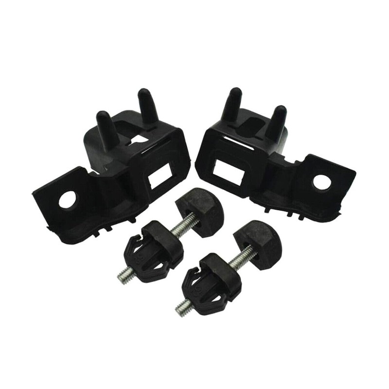 4PCS Hood Bumper Stopper Bracket Left Right Set For Ford