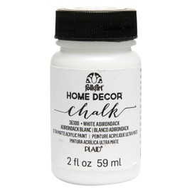 FolkArt 36300 Home Decor Chalk Furniture & Craft Paint in Assorted Colors, 2 ounce, White Adirondack