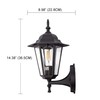 GRUENLICH Outdoor Wall Lantern, Wall Sconce as Porch Lighting Fixture