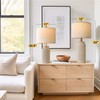 USumkky 24" Modern Ceramic Bedside Lamp Set of 2 for
