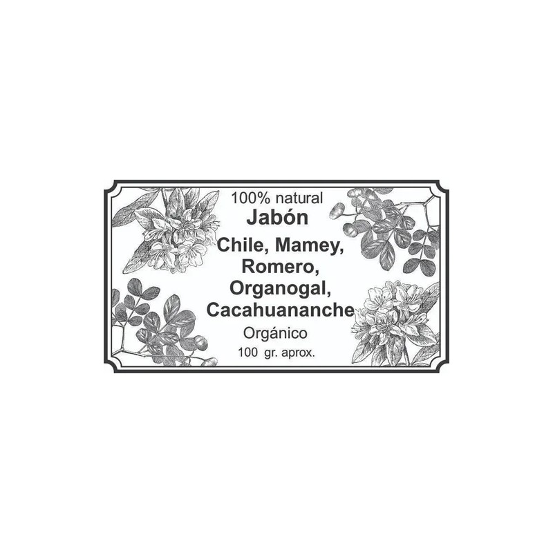 5 Jabones Cacahuananche Chile Romero Mamey Organogal Natural