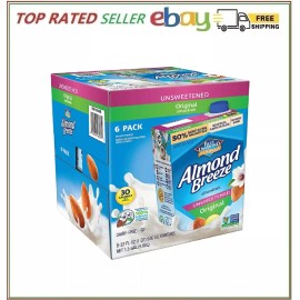 Almond Breeze Unsweetened Original Almond Milk, 6 pk./32 fl. oz.(NO SHIP TO CA)