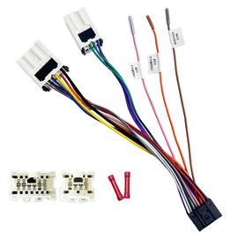 Adaptador de arnés de radio ISO de 16 pines para Nissan 1995-2013 Infiniti 1997-2012, arnés de cableado estéreo de coche Android de 16 pines con cable de retroceso SWC para radio de coche estéreo