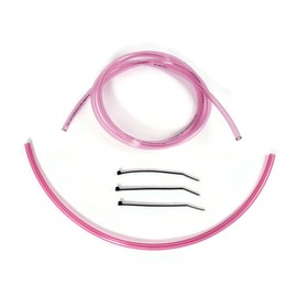 Universal 4mm ID Carburetor Vent Hose Lines Overflow 5'ft Kit Keihin Mikuni Carb Mx ATV Max-Motorsports (Clear Replica Pink) (UNI-5)