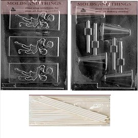 Megaphone lolly Chocolate Candy Mold With © Molding Instruction - Set of 3