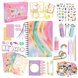 Kit de diario para niñas,68 piezas,diario para adolescentes,libretas bonitas para niñas,kit de manualidades de diario,regalo ideal para niñas de 6 y18 años