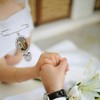 2 Pcs Wedding Bouquet Photo Charm DIY Pin Brooch Making