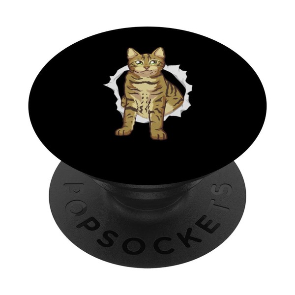 Cute Looking Kitten Bengal Cat Lover PopSockets Swappable PopGrip