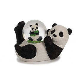 Euro Souvenirs Panda Lying Down Snow Globe Animal Panda Bear Snow Globe