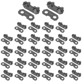 30 Sets 3/8 (0.375") Chainsaw Master Chain Repair Links Connector, Chainsaw Chain Repair Kits Accessories, Stainless Steel Saw Chain Repair Kits, Chainsaw Master Link Repair Preset Straps