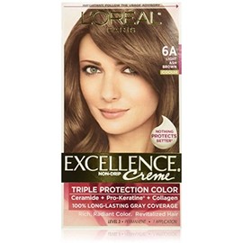 L'Oreal Paris Excellence Creme Triple Protection Color 6A Light Ash Brown/Cooler