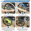 Wheelchair Wheel Covers 2 Pack - Dust proof Floor Protectors,