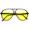 Retro 80's Style Driving Lens XL Large Plastic Aviator Sunglasses