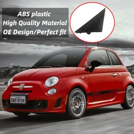 Moldura para Cubierta de Bandera de Espejo de Puerta 500, 2 Piezas en Forma de Triángulo, Cubiertas de Bandera para Espejo de Puerta de Coche, Accesorios de Plástico