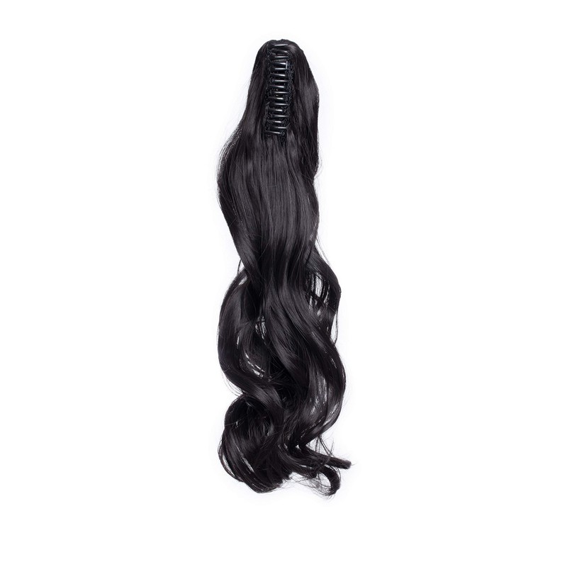 18 Inch Hairpieces Ponytail Hair Clip On Extensions Long Curly