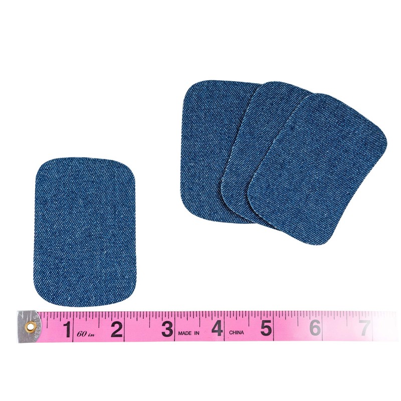 SINGER 00092 Iron-On Denim Patches, 2-Inch x 3-Inch, 10-Count