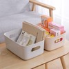 Bgfuni Set of 4 Small Plastic Storage Baskets, Office Home