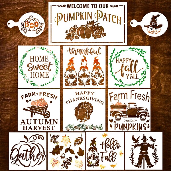 Fall Stencils for Wood Signs, Stencils and Templates for Painting