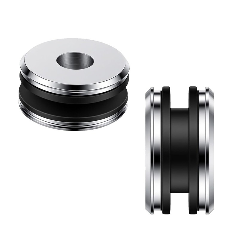 Chrome Harley Detachable Docking Hardware Kit Sissy Bars Docking Bushings