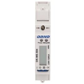 Orno Electric Meter Power Meter Watt Meter Digital 230 V 5 (40) A, White