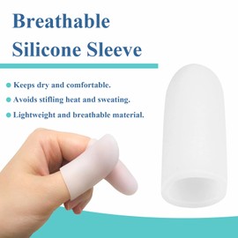 4 Pc. Silicone Protector Cap-Silicone Replacement Parts for Stretch Extenders and CPAP Devices (White)