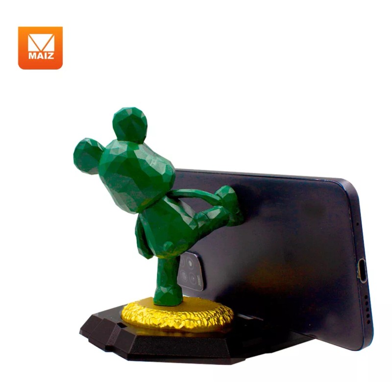 Maíz Soporte Base Celular Escritorio Figura Estatua Oso Kawaii