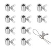 10Pcs New Upgraded Wire Rope Cable Clamps/Wire Rope Clips, Stainless