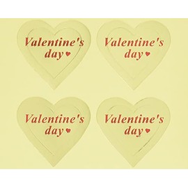 SV-13S Valentine's Day Simple Heart Gift Stickers (100 Pieces)