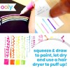Ooly Magic Puffy Pens Set of 6 Neon Colors for