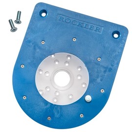 Compact Router Insert Plate Kit for Convertible Benchtop Router Table - Easy Router Access Woodworking Tools w/Pre-Drilled Holes - Compact Tool Kit Fits Porter Cable, Bosch, Dewalt, & More