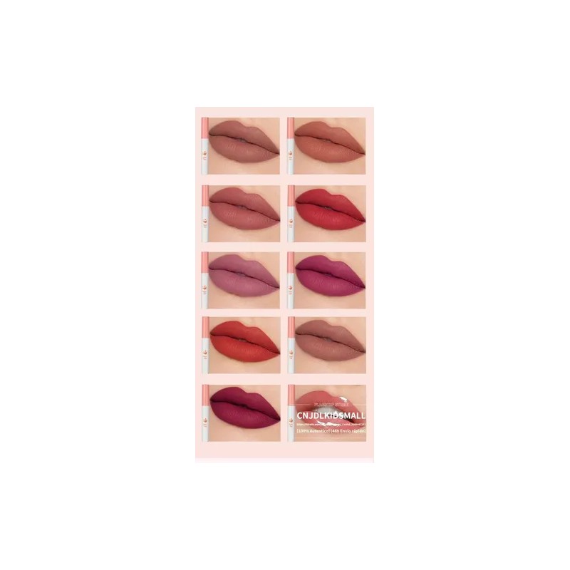 10pcs Labiales Lana Del Rey Juego De Lápiz Labial Mate