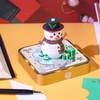 Luocute 3D Calendar, Tear Away Paper Carving Art Snowman 3D
