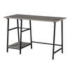 Convenience Concepts Designs2Go Trestle Wood Metal Desk, Weathered Gray/Black
