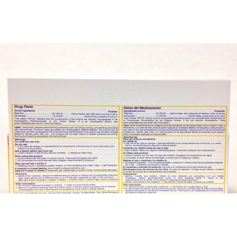 hemorrhoidex 2 HOMEOPATHIC HEMORRHOIDEX OINTMENT 1.0 oz