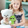 SSKHE 2 pieces. These adorable green and grey plush dolls