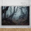 CRTPOD 7x5ft Dark Misty Forest Backdrop for Photoshoot Scary Halloween
