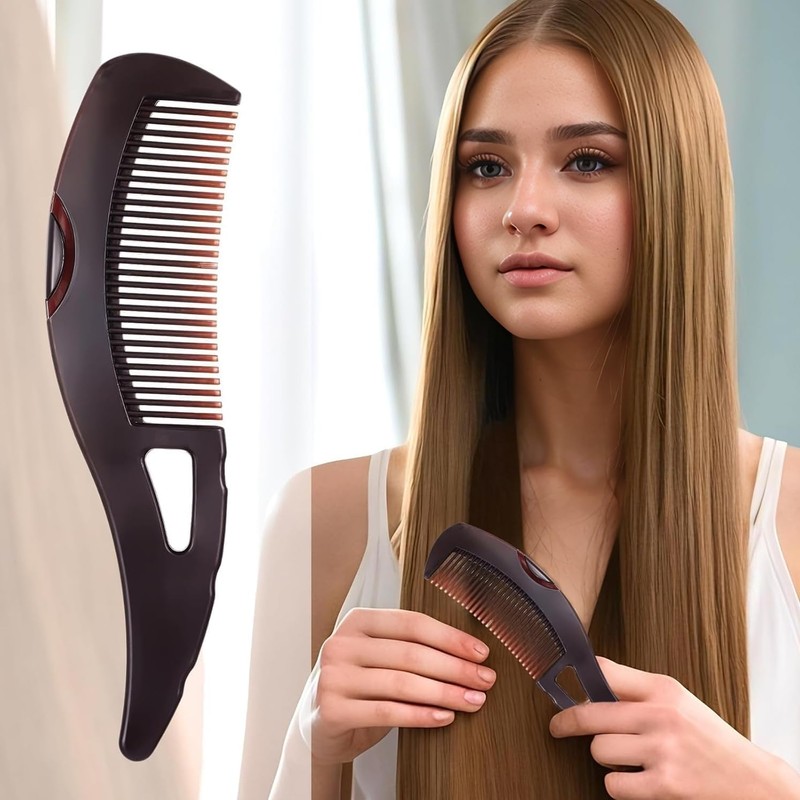 2 PCS Dandruff Comb, Stainless Steel Fine Tooth Comb, Scalp