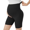 VALANDY Creamlush Maternity Shorts Over Bump Maternity Tights Belly Support