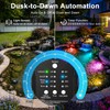 LED Pond Lights RGBWW, Underwater Pond Lights with 12V Timer