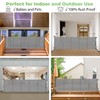 Reinforced 120" Extra Wide Retractable Baby Gate with Support Rods